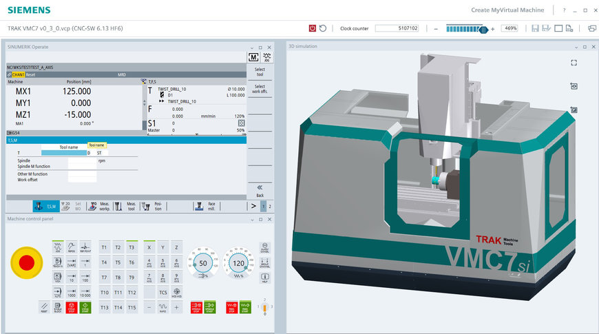 Siemens and TRAK Machine Tools pave the way towards Digitalization for job shops